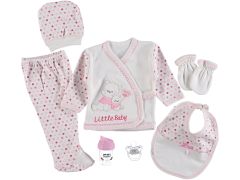 Yavrulu Ayıcık Baskılı Emzikli Zıbın Set 7'li Süper