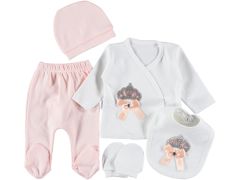 Kız Taşlı 5 Parça Zıbın Seti