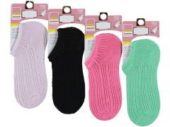 Kadın Renkli File Sneaker Çorap 12'li Paket