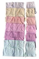 Kossiga 6'lı Pastel Renk Kız Çocuk Fitilli Atlet & Boxer Takım