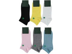 Nakışlı Kadın Patik Çorap 12'li Paket