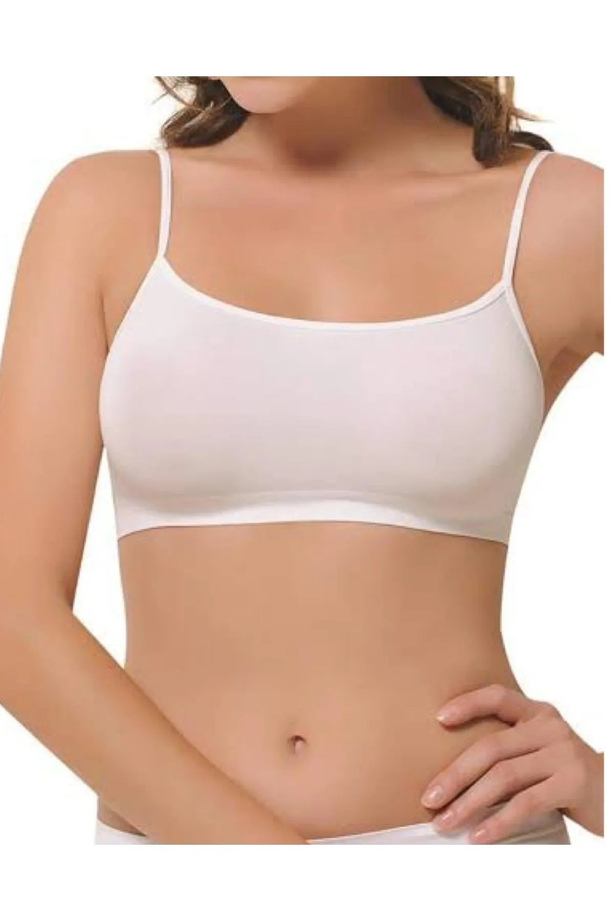 Dondeza 419 İp Askılı Pedli Kız Çocuk Bustiyer  6'lı